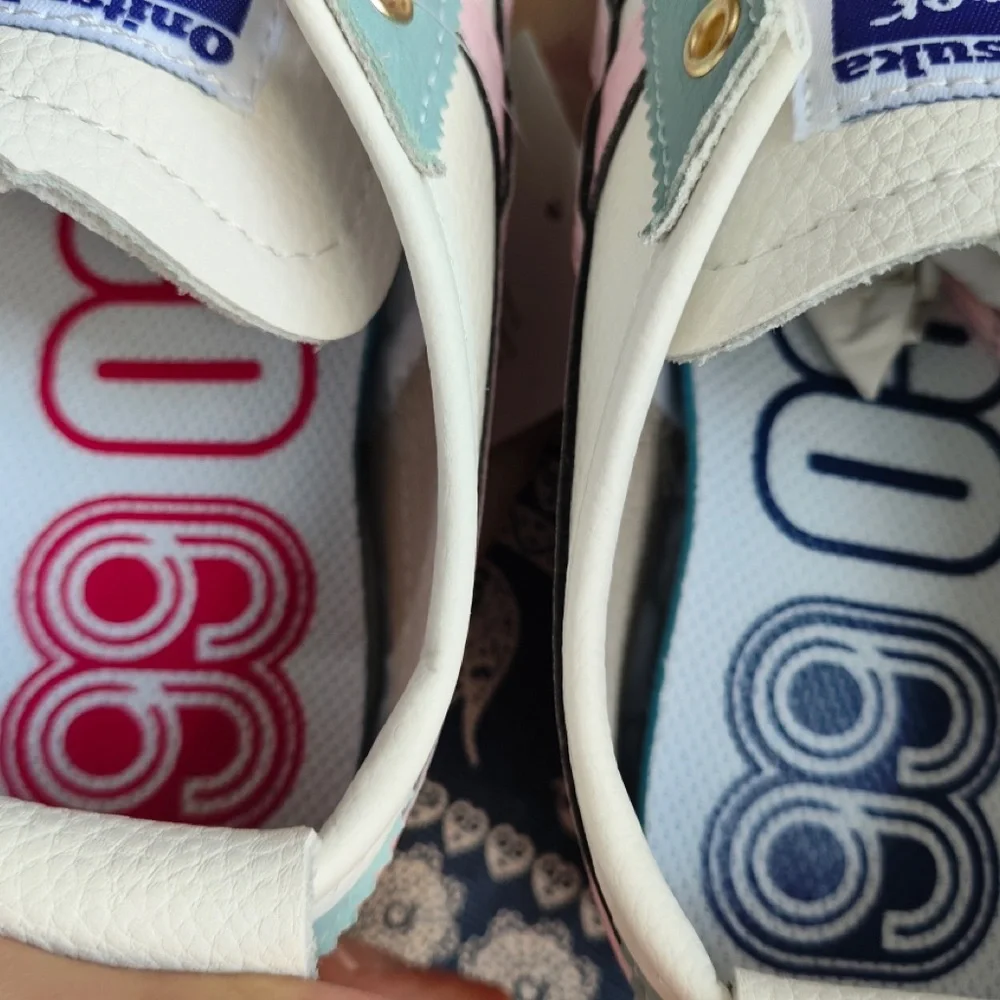 Onitsuka Tiger by Asics Pastel Mint, Light Pink & White Women's Sneakers